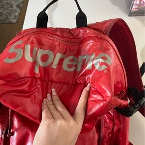 Red Supreme backpack